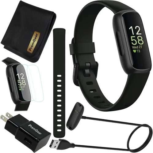 Fitbit Inspire 3 Rastreador de actividad de salud y fitness (negro) con intensidad de entrenamiento, seguimiento del sueño, frecuencia cardíaca,