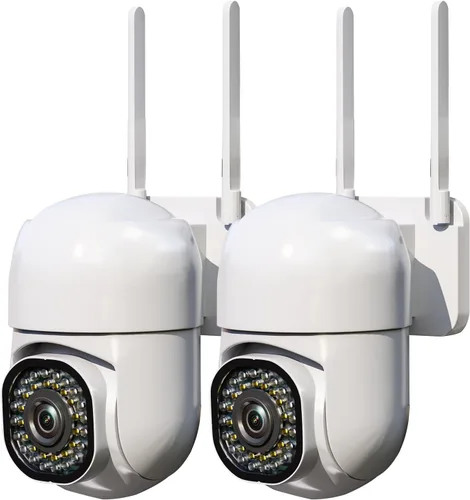 Miniatura 10 de Cámara de seguridad de 3MP para exteriores, cámaras HD 2K para seguridad del hogar, compatible con WiFi de 2.4 GHz, seguimiento automático PTZ de 1