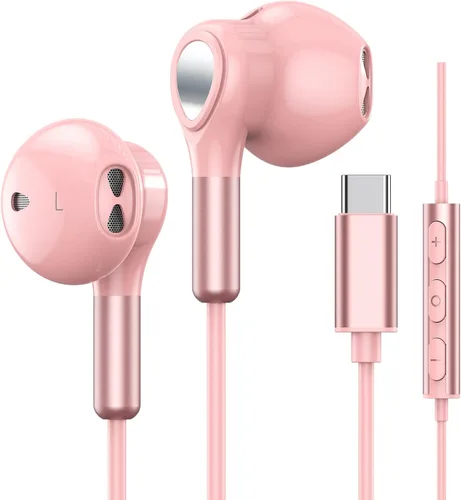 Miniatura 12 de Auriculares USB C para Samsung Galaxy S24 S23 Ultra S22 S21 FE S20 A54 A53 Auriculares USB C con Micrófono Control de Volumen Auriculares con Cable