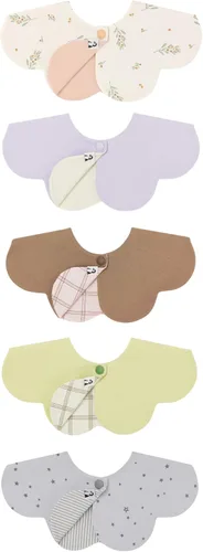 Miniatura 34 de Konny Baby Bib 3/5/7-Pack Set, 360 ° Rotate, Soft and Absorbent Drooling for Toddler Boys Girls Baby Essentials