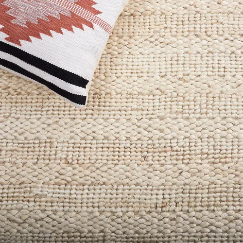 Miniatura 7 de SAFAVIEH Natural Fiber Collection - Alfombra decorativa de 2 x 3 pies, color lejía, yute hecho a mano, diseño trenzado tejido, ideal para entrada