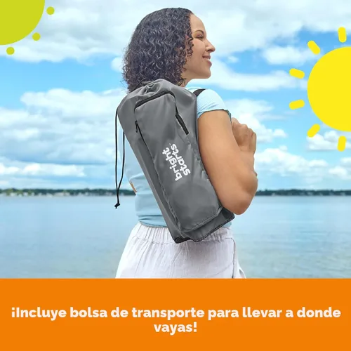 Miniatura 8 de Bright Starts Pop 'N Sit Asiento elevado portátil, para uso en interiores y exteriores, asiento de piso con bandeja de alimentación, gris, de 6