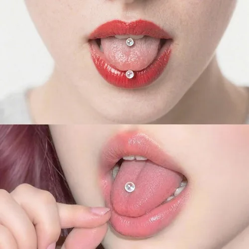 Miniatura 3 de 14G - Retenedores de piercing de lengua y pezón flexibles transparentes, 0.472 in/0.551 in/0.630 in/0.748 in/0.984 in, anillos de plástico invisible