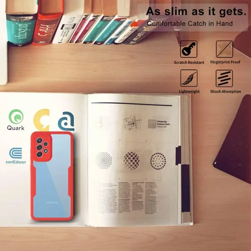 Miniatura 6 de CCSamll - Funda transparente para Samsung Galaxy A13 4G (no 5G), protector de pantalla integrado, delgada, de cuerpo completo, resistente, suave