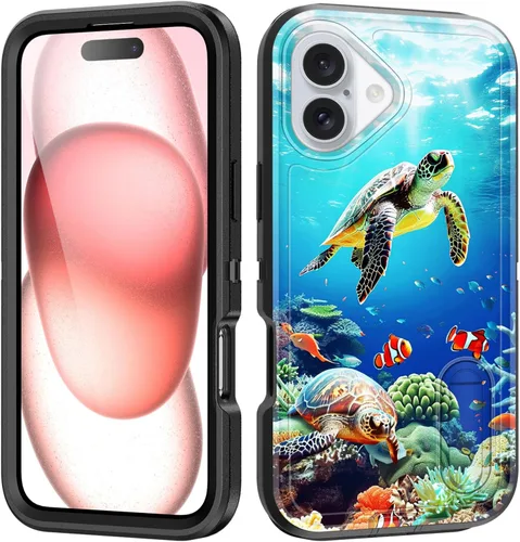 Miniatura 55 de Funda para iPhone Air con soporte integrado, a prueba de golpes, polvo y caídas, 3 capas, grado militar, funda protectora para iPhone Air de 6.5