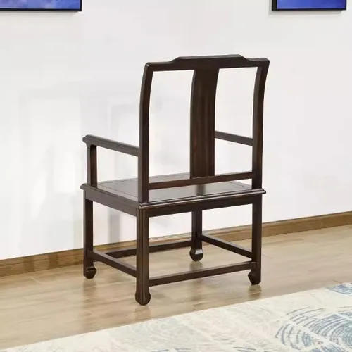 Miniatura 2 de Silla de oficina Silla de libro de madera maciza retro china Silla de té Zen Silla de madera Reposabrazos Silla de oficina Silla de oficina Silla