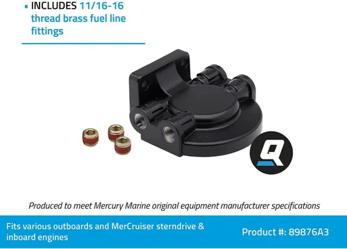 Miniatura 3 de Quicksilver 89876A3 Soporte de filtro de combustible de separación de agua