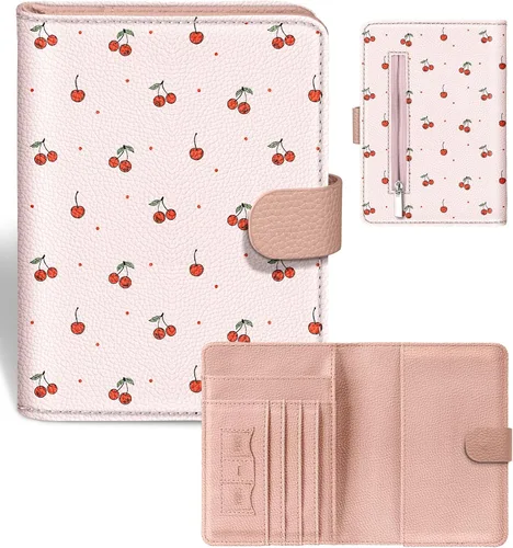 Miniatura 8 de Slohif Funda para pasaporte para viajes, para mujeres y hombres, bloqueo RFID, protector de pasaporte para tarjetas de tarjeta de embarque, Negro