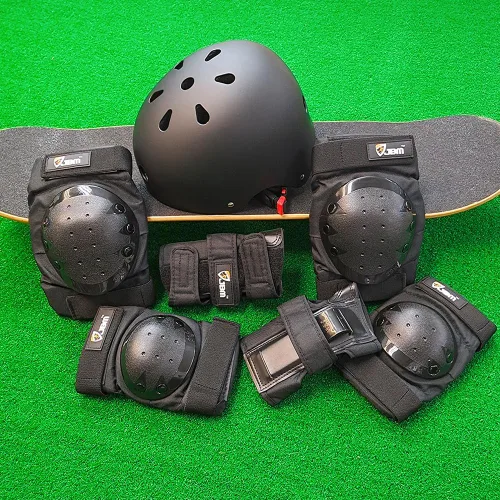 Miniatura 4 de JBM - Juego de equipo de protección para patinaje para niños y adultos, desde principiantes hasta avanzados, casco para monopatín, rodilleras