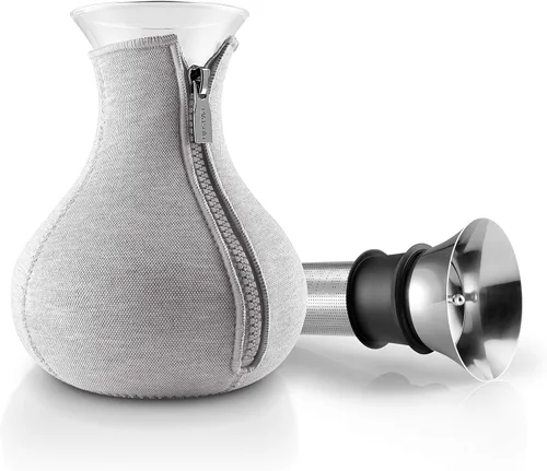 Miniatura 7 de Eva Solo Tetera 1.0l Vidrio de borosilicato sin goteo con cubierta aislante de neopreno Diseño, funcionalidad y calidad daneses Gris claro