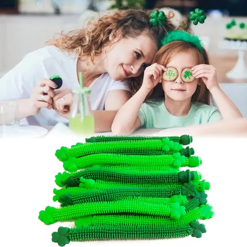 Miniatura 5 de Paquete de 36 cuerdas elásticas para el día de San Patricio, juguetes sensoriales para personas con autismo, ideales para niños y niñas, bolsas
