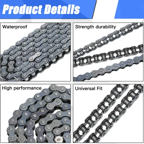 Miniatura 4 de YOXUFA 420 cadenas 102 eslabones para CRF50 XR50 PW80 SSR Tao Tao Coolster 110cc 125cc Pit Dirt Bike 4 Wheeler ATV Quad Kazuma Baja Ice Bear Lifan