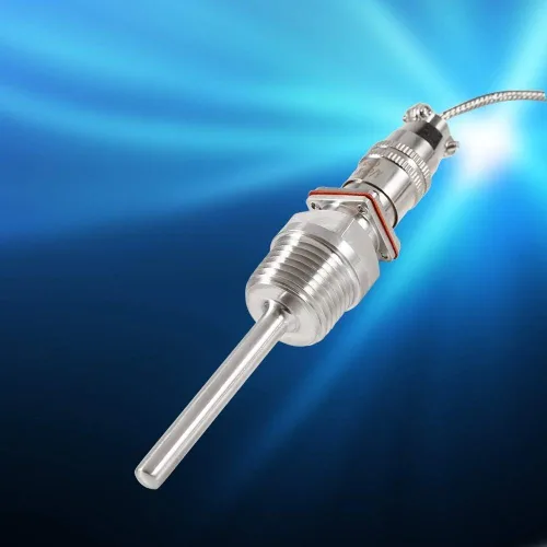 Miniatura 4 de PT100 Termopar Sensor de Temperatura Sonda 1/2" Conector de rosca NPT con 3 cables Cable de 2M, -58~572°F (-50~572.0 °F)