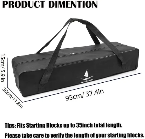 Miniatura 21 de Bolsa de viaje para gimnasio con cremalleras duraderas de 2 vías, impermeable, tela Oxford fuerte, Negro -, 31.5 pulgadas para bloques de arranque