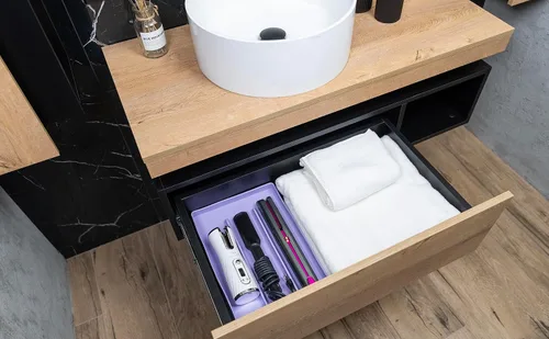 Miniatura 9 de Organizador de herramientas de silicona para el cabello – Alfombrilla resistente al calor y soporte para secadores de pelo, secadores de pelo