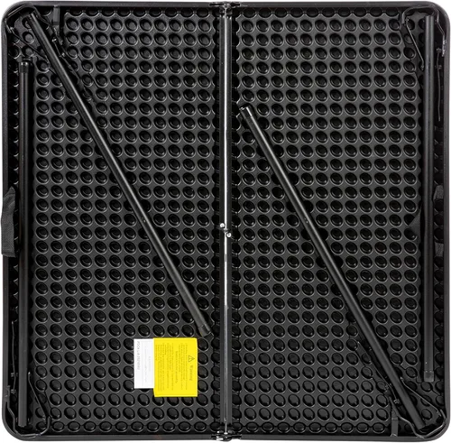 Miniatura 7 de Flash Furniture Dunham Mesa Cuadrada de Plástico Plegable para Eventos de 2.83 Pies con Asa de Transporte, Mesa de Banquete Portátil Bi-Fold