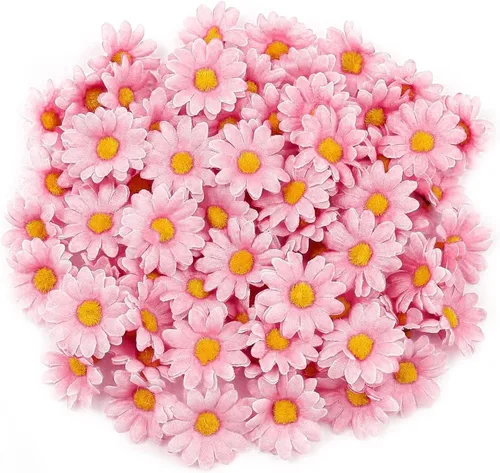 Miniatura 16 de 100 cabezas de girasol de seda de 1.969 in, 2 pulgadas, decoración de boda, corona de regalo, álbum de recortes, manualidades, fiesta, festival