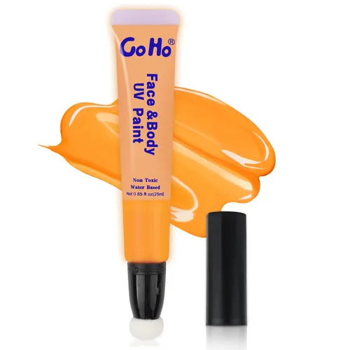 Miniatura 22 de Go Ho Barra de pintura facial verde claro, accesorios verdes, pintura corporal crema a base de agua, lavable, altamente pigmentada, suave y segura