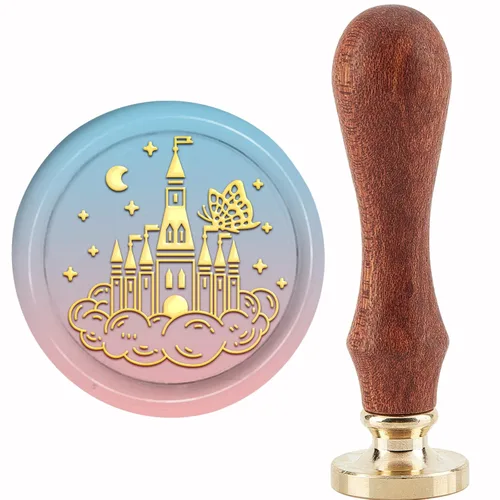 Miniatura 10 de CRASPIRE Sello de Cera de Cuervo de Halloween Sellos de Cera de Sellado de Cuervo Luna Sello de Cera Sello de Sellado de 30mm con Cabeza de Latón