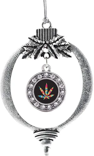 Miniatura 16 de Inspired Silver - Twin One - Adorno festivo de Navidad de plata - Adorno festivo de árbol de Navidad con dije de círculo y circonita cúbica