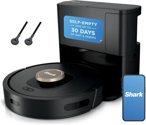 Miniatura 12 de Robot aspirador ultra AI Shark AV2501S, con Matrix Clean, mapeo doméstico, base autovaciada sin bolsa HEPA de 30 días de capacidad, perfecta