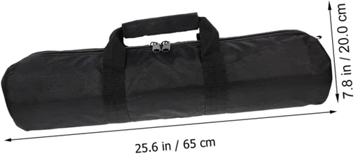 Miniatura 2 de SHINEOFI Bolsa de almacenamiento de trípode resistente, estuche de transporte de nailon duradero con cierre de cremallera para soporte de micrófono