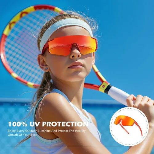 Miniatura 4 de Fanshen Kids Baseball Sunglasses Youth - Sports Polarized Sunglasses Softball Cycling for Boys Girls Ages 3-12 UV Protection