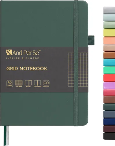 Miniatura 35 de &And Per Se - Cuaderno en blanco, 160 páginas, 5.7 x 8 pulgadas, cuaderno de rayas estrechas con papel grueso para escribir, cuaderno de tapa dura