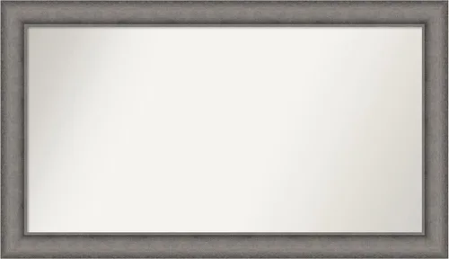 Miniatura 301 de Amanti Art Espejo de pared personalizado no biselado (24.5 x 24.5 pulgadas), marco gris marrón alta, varios tamaños personalizados, espejo de baño