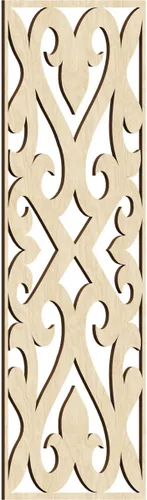 Miniatura 29 de Keene Paneles de pared decorativos de madera con calado, 9 3/8 pulgadas de ancho x 24 3/8 pulgadas de alto x 1/4 de alto, roble rojo rojo (Red Oak)