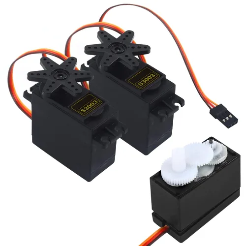 Miniatura 4 de RGBZONE 4 unids S3003 servo motor estándar RC servo de alta velocidad para coche inteligente robot barco RC helicóptero