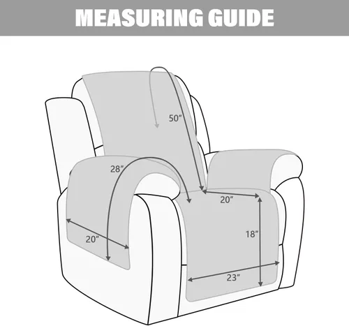 Miniatura 2 de Funda impermeable para sofá reclinable, funda antideslizante para silla reclinable, protector de muebles, funda de sofá lavable para perros y niños