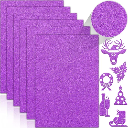 Miniatura 11 de 24 hojas de papel de cartulina con purpurina negra, A4, papel brillante premium para álbumes de recortes, proyectos de bricolaje, decoración
