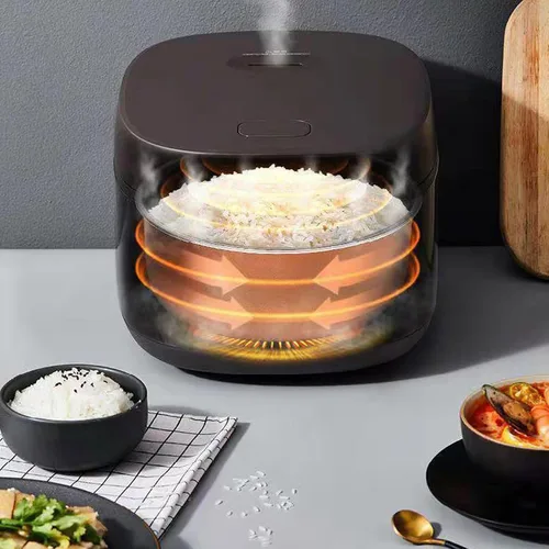 Miniatura 3 de Mini olla arrocera, 8 tazas crudas pequeñas, portátil de 4 litros para 1-3 personas, cocinar y cocinar al vapor verduras saludables, arroz adecuado