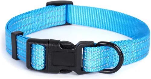 Miniatura 20 de Mile High Life Collar para perro Collares reflectantes de nailon para perros Collares ligeros para cachorros Collares rosados para perros 3
