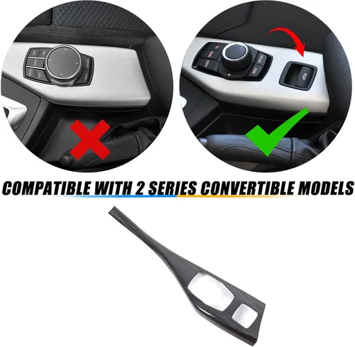 Miniatura 2 de Cubierta del panel de botones multimedia para consola central de automóvil, compatible con BMW Serie 1, 2, F20, F21, F22, cubierta del panel