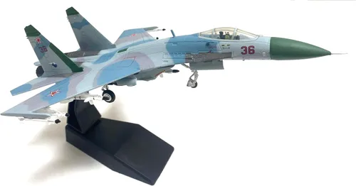 Miniatura 2 de Sukhoi Su-27 1/100 Modelo de avión fundido a troquel Barents Scalpel 1987