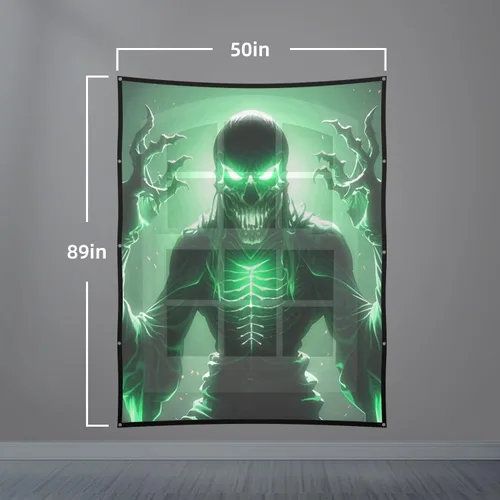Miniatura 4 de Pantalla de proyección trasera holográfica plegable: pantallas de proyección para interiores de 50 x 89 pulgadas, proyectores de noche de películas