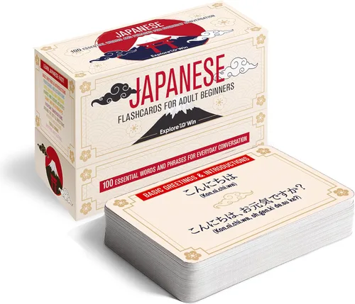 Tarjetas japonesas para principiantes adultos: 100 palabras y frases esenciales para la conversación diaria: ¡Habla japonés en 30 días!