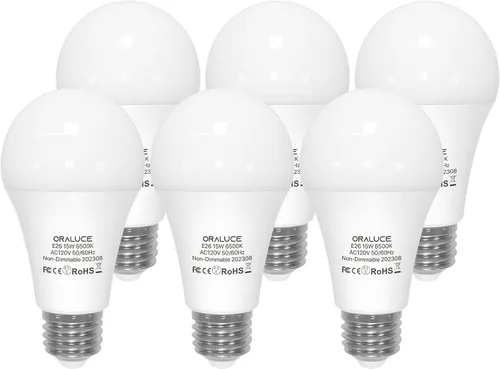 Miniatura 10 de ORALUCE Bombillas LED de 100 vatios, equivalente a 120 vatios, 15 W, 1600 lúmenes, 3000 K, bombillas LED blancas suaves, base media E26, no Blanco