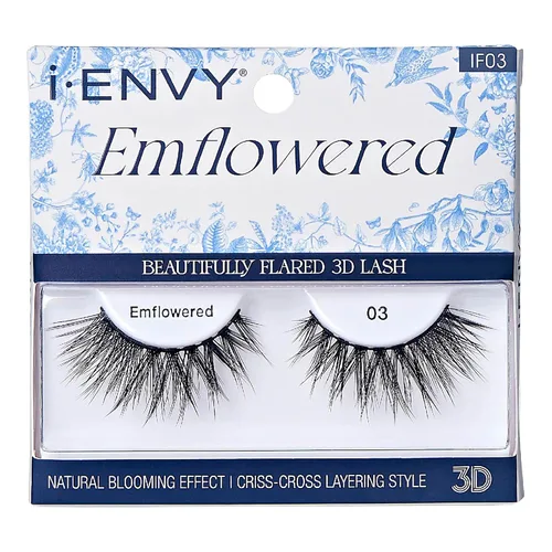 Miniatura 11 de iEnvy - Pestañas postizas 3D con efecto floreciente, naturales, acampanadas (01)