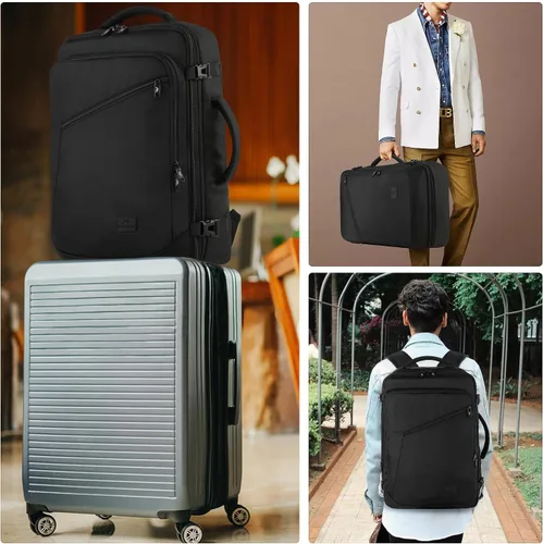 Miniatura 33 de MATEIN - Mochila de viaje extragrande de 10.56 galones, mochila de viaje ampliable apta para aerolíneas, para viajeros de fin de semana, hombres