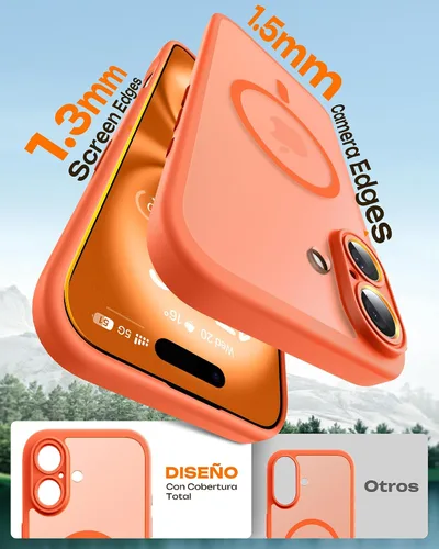 Miniatura 847 de TOCOL Funda para iPhone 11, compatible con Magsafe, protección completa de cámara, imanes integrados, protección contra caídas, funda translúcida