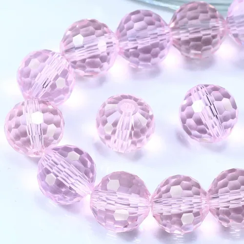 Miniatura 47 de Dowarm 150 PIEZAS Cuentas de cristal de vidrio redondas de 6 mm para hacer joyas, cuentas facetadas de cristal rondelle espaciadoras de color azul