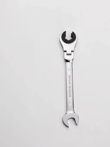 Miniatura 27 de FLZOSPER - Llave de engranajes de cabeza flexible de 15 mm, llave de combinación de trinquete métrica