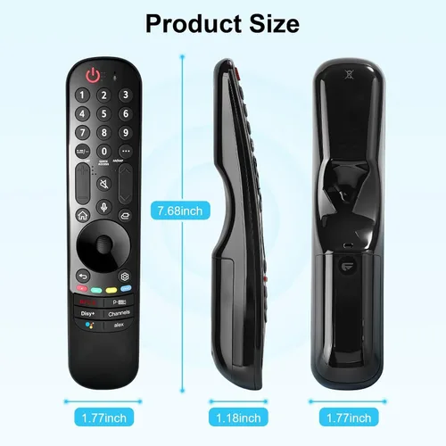 Miniatura 7 de Control remoto de voz de repuesto para LG Smart TV (2019-2024), compatible con Magic Remotes MR20GA, MR21GA, MR22GA, MR23GA, MR24GA, con funciones