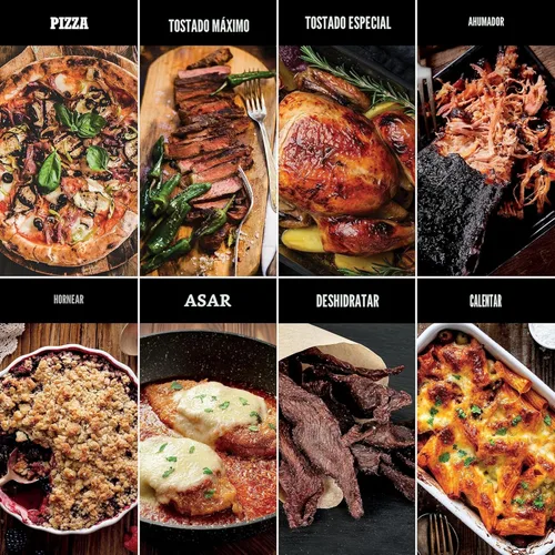 Miniatura 3 de Horno de pizza de leña al aire libre Ninja, asador eléctrico portátil 8 en 1, calienta hasta 700°F, 5 configuraciones de pizza artesanal, caja