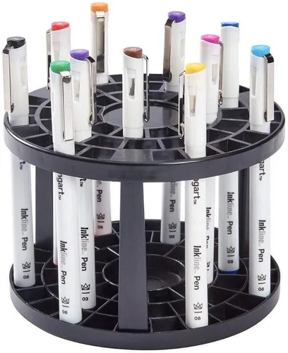 Miniatura 8 de KINGART Inkline, juego de 8 bolígrafos únicos de tinta de color de línea fina, tamaño 08, surtido de 8 unidades (432-8)