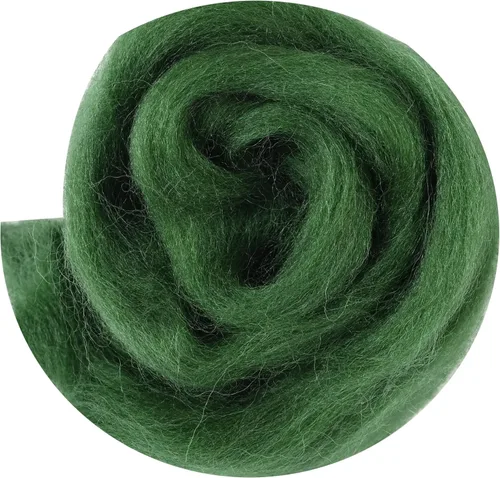 Miniatura 71 de 24 tipos de lana rosa, 4.23 oz (120 g), adecuado para fieltro húmedo y fieltro de aguja de telas hiladas de lana. Un paquete de prueba está Tonos