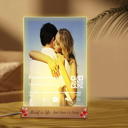Miniatura 10 de Placa acrílica personalizada para Spotify, personaliza nuestra placa acrílica con tu canción y foto favoritas, regalos personalizados para el día